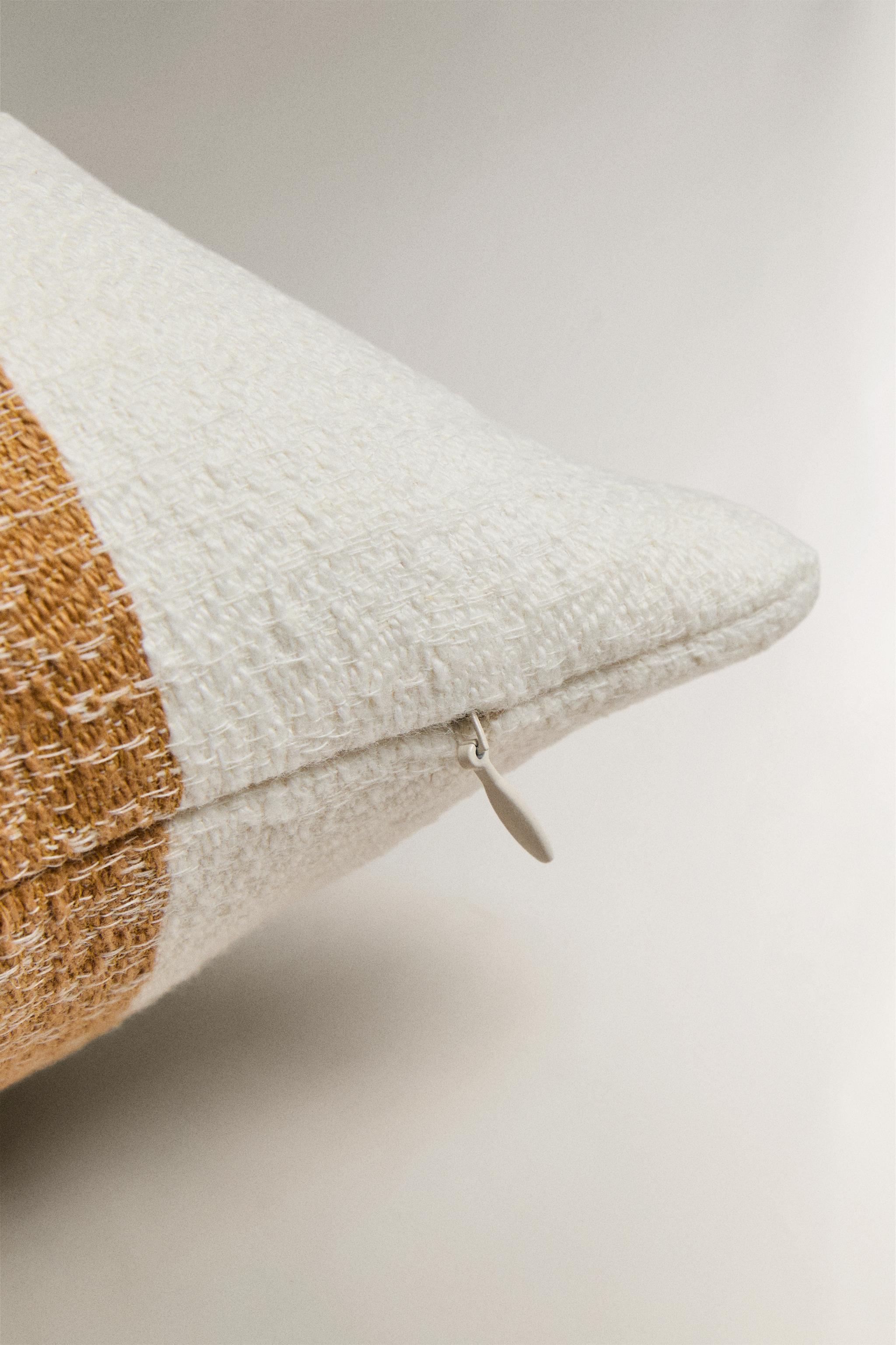 STRIPED THROW PILLOW COVER